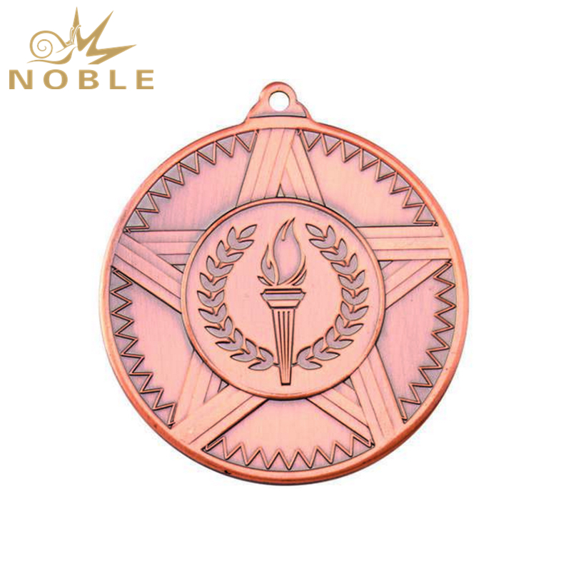 New Design Metal Bronze Torch Medal