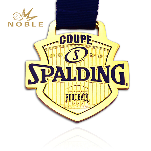 Gold Color Football Medal