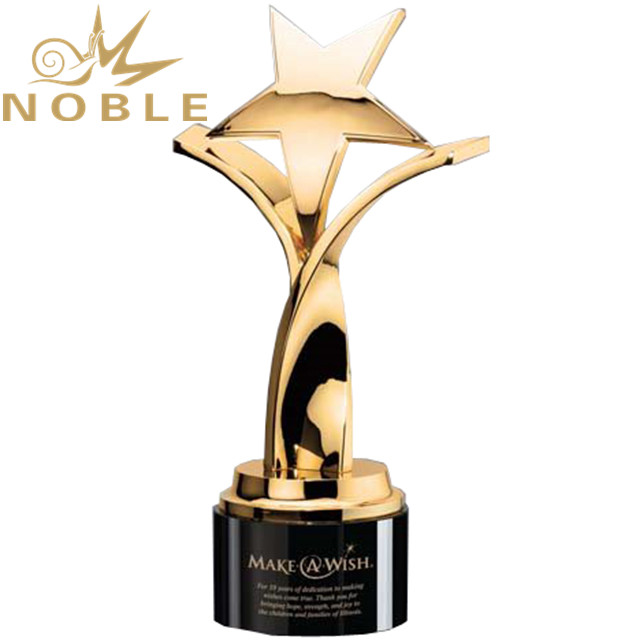 STR-TPC402-G-HR Golden Surprise Star Metal Award
