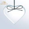 Glass Heart Shaped Christmas Hanging Crystal Ornamental Gifts