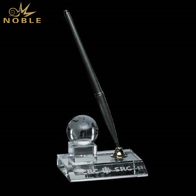 20---Crystal Globe Pen Set