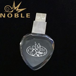 Custom Crystal USB Flash Driver Crystal Islamic Gift 