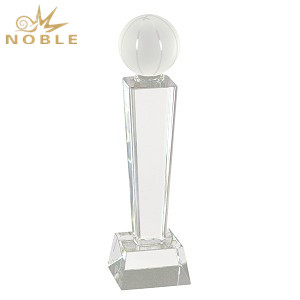 2019 Wholesale Crystal Basketball Trophy with Base