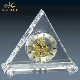 Triangle Blank Custom Crystal Clock Award