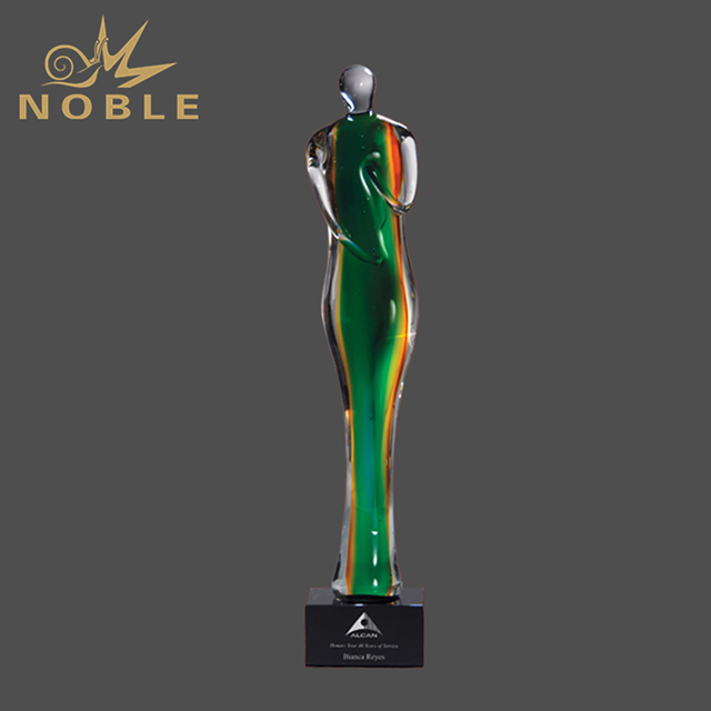 242---081 PS-GI208-HR Silhouette of Success Art Glass Award