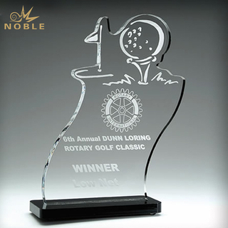 Custom Crystal Golf Trophy