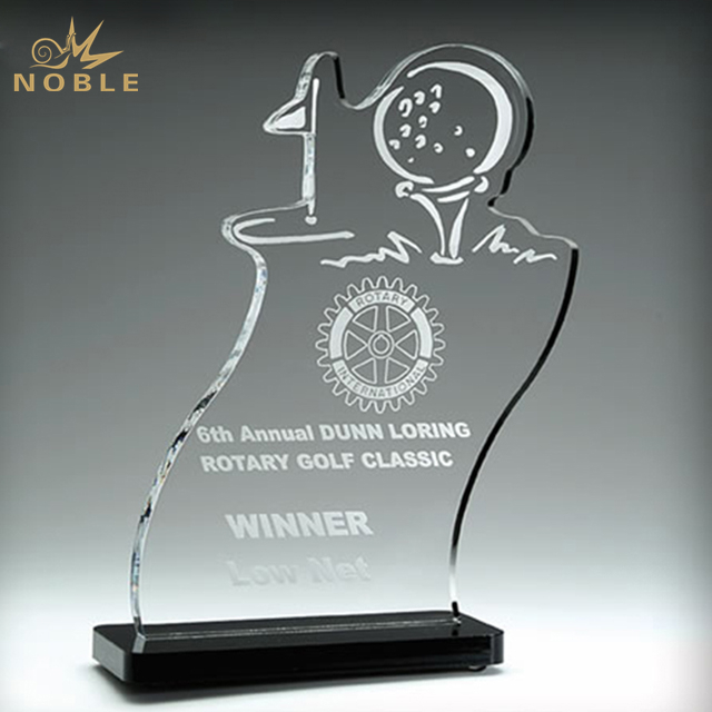 Custom Crystal Golf Trophy