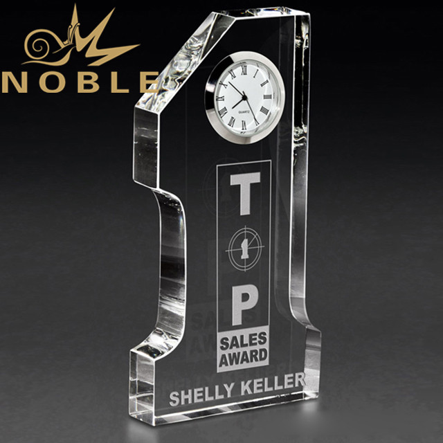 57---2A-VAC001 Optical Crystal with Silver Clock