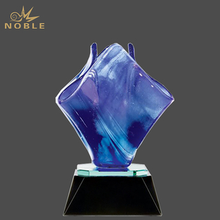 Cobalt Bloom Art Glass Award