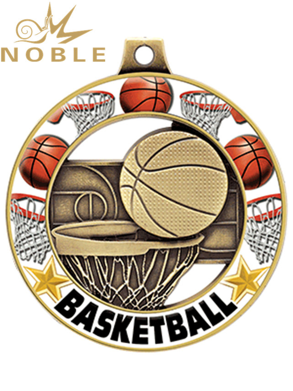 High Quality Custom Metal Basketball Medal 