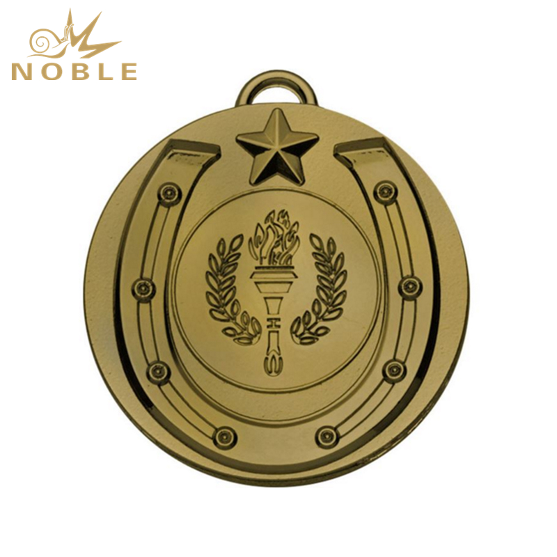 986---062 Bronze Horse Shoe Taget Medal 50mm