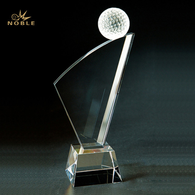 Custom Logo Crystal Sports Golf Blank Award