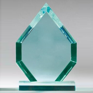 Green Shield Acrylic Trophy Award