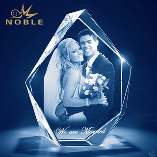 3d Laser Crystal Block As Wedding Gifts