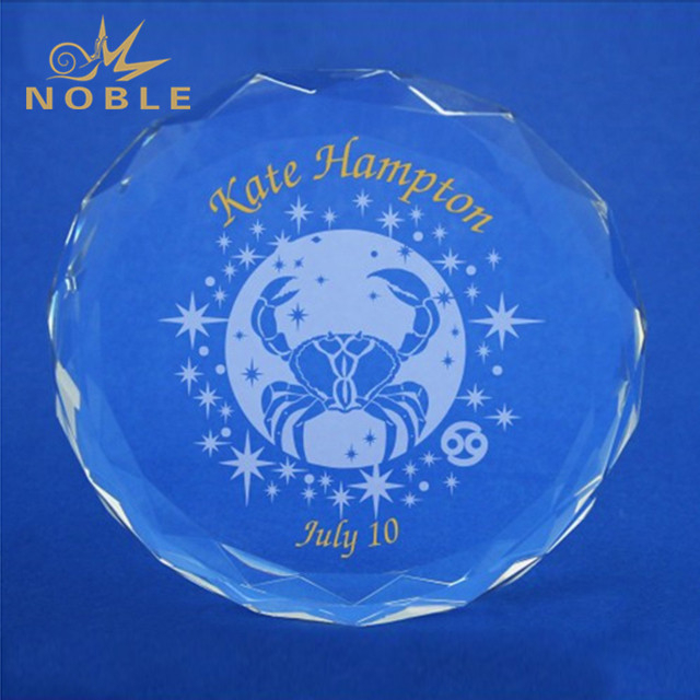 Zodiac Cancer Gem Cut Gem Cut Crystal Paperweight 