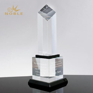 Crystal Blank Prism Trophy Award 