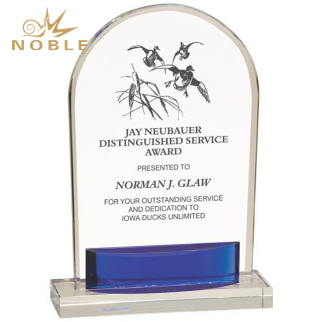 Custom Made Crystal Plaque Trophy