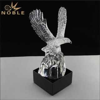 Unique Design Glass Eagle Trophy