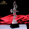 Crystal Eagle Trophy With Black Base