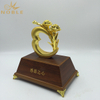 Thanksgiving Heart Gold Metal Decoration