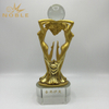 Decorative Gold Metal Globe Trophy 