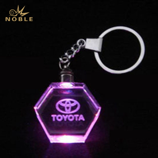 Octagon Crystal Keychain for 3D Laser Engraving