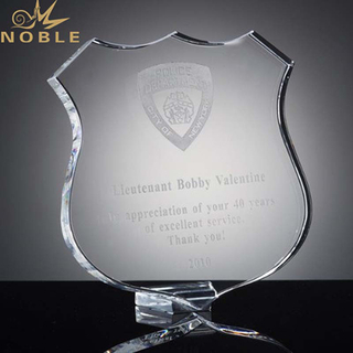 Custom Blank Corporate Trophy Crystal Shield Award