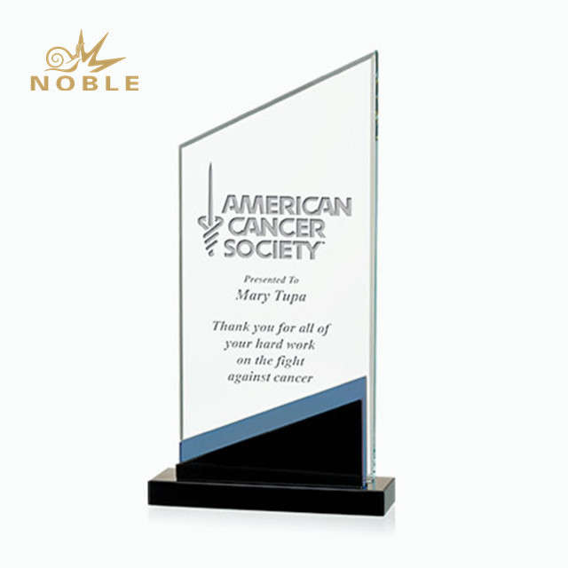 Custom Engraved Award Corporate Plaque Crystal Trophy
