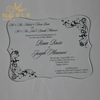 Custom Made Engrave Text Crystal Invitation Card