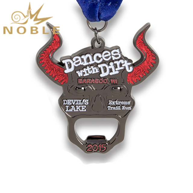 Custom Bull Metal Medal 
