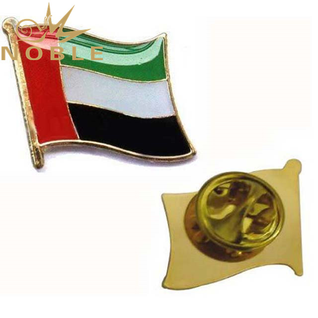 2B-LHH007 Metal UAE National Day Logo Mini emblem Badge brooch flag lapel pin_副本