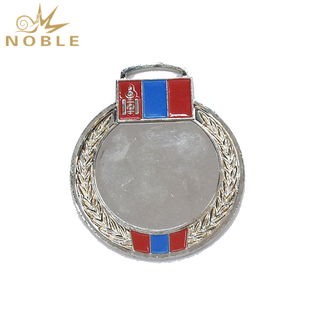 Silver Metal Insert Medal