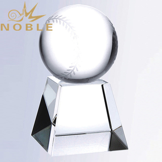 Sports Award Crystal Baseball Trophy 