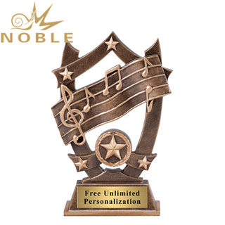 Resin Music Star Trophy for Music Event 