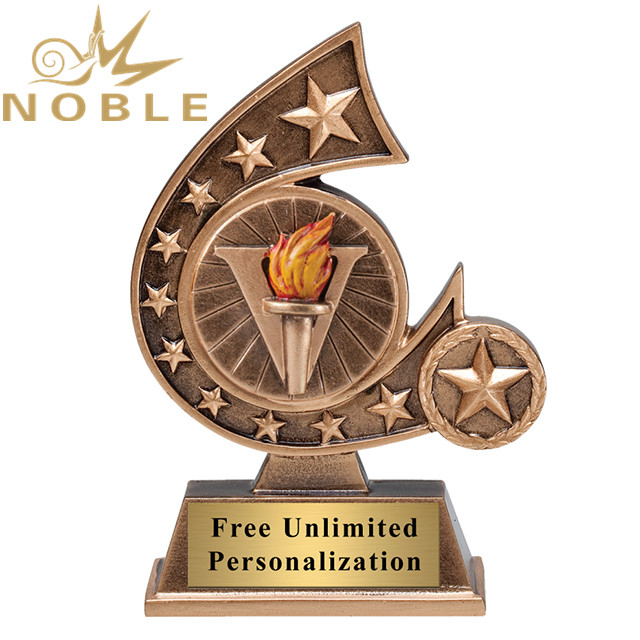 Resin Star Shape Flame Trophy