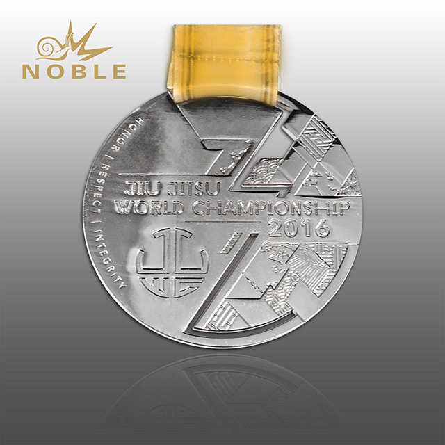 Custom Metal Championship Shiny Silver Medal