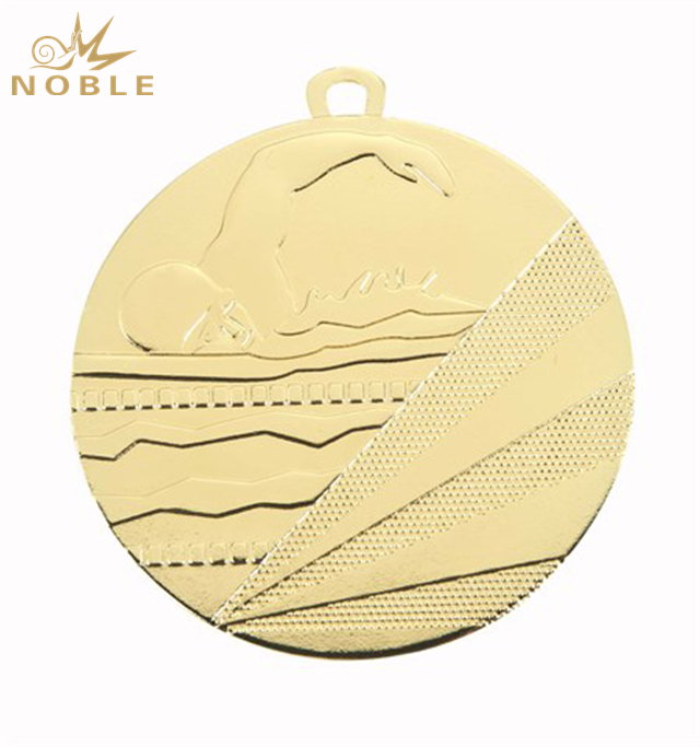 Gold Swimming Medal For Souvenir
