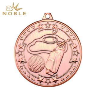 New Design Metal Bronze Golf Medal