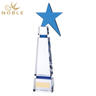 Crystal Star Award with Blue Star
