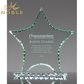 Special Unique Design Glass Star Award