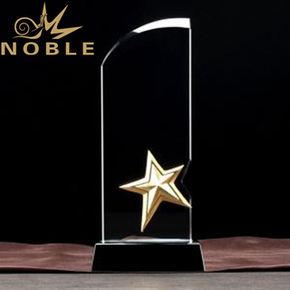High Quality Crystal Plaque with Star 