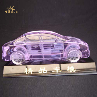 Purple Colored Crystal Car Model