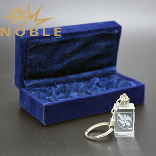 Free Engraving Crystal Keychain
