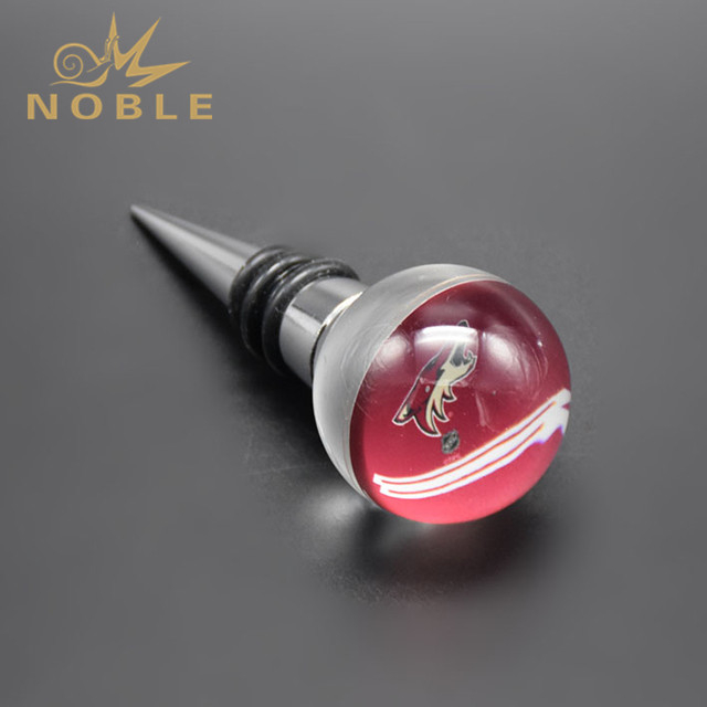 2019 Wholesale Custom Resin Metal Bottle Wine Stopper