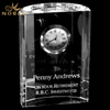 Blank Corporate Custom Crystal Clock Trophy