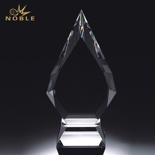 Custom Crystal Diamond Trophy Award with Base