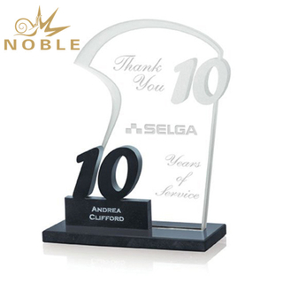 Custom Made 10th Crystal Anniversary Trophy