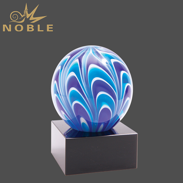 103---066 J-AGS55-HR Blue Doubletake Artglass Award