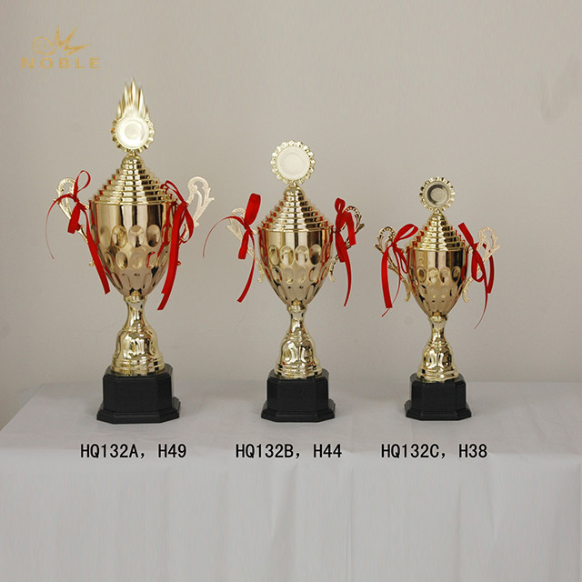 Gold Sports Trophy Cup on Black Base