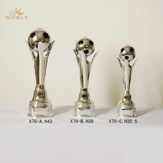 Silver Plated Soccer Items Metal Trophy Cup 